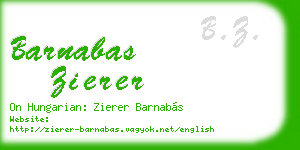 barnabas zierer business card